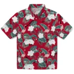 Ball State Cardinals Hawaiian Shirt – Flamingo and Hibiscus