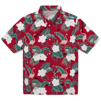 ball state cardinals flamingo palms red hawaiian shirts best selling