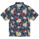 Ball State Cardinals Hawaiian Shirt – Flamingo Hibiscus