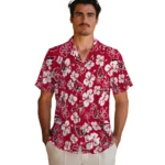 Ball State Cardinals Hawaiian Shirt – Hibiscus Flower Design