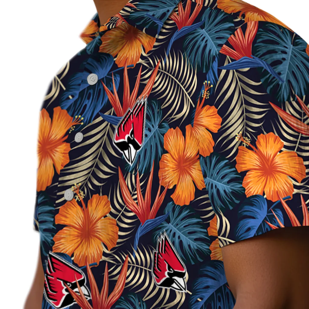 Ball State Cardinals Hawaiian Shirt - Hibiscus Foliage ball state cardinals hibiscus foliage hawaiian shirts trendy