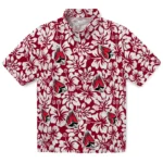 Ball State Cardinals Hawaiian Shirt – Hibiscus Motif