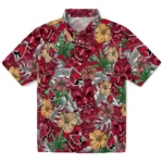 Ball State Cardinals Hawaiian Shirt – Hibiscus Tiki Jungle