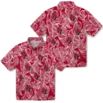 Ball State Cardinals Hawaiian Shirt – Leaf Outline