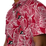 Ball State Cardinals Hawaiian Shirt – Leaf Outline