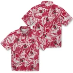 Ball State Cardinals Hawaiian Shirt – Monstera Layer