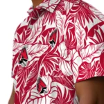 Ball State Cardinals Hawaiian Shirt – Monstera Layer