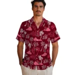 Ball State Cardinals Hawaiian Shirt – Palm And Clouds