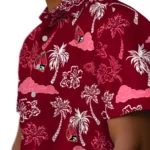 Ball State Cardinals Hawaiian Shirt – Palm And Clouds