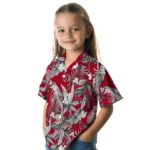 Ball State Cardinals Hawaiian Shirt – Palm Leaves