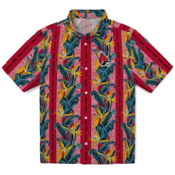ball state cardinals paradise vines red hawaiian shirts best selling