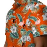 Baltimore Orioles Hawaiian Shirt – Flamingo and Hibiscus