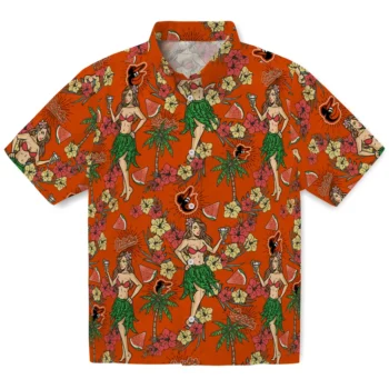 baltimore orioles hawaiian girls design orange hawaiian shirts best selling