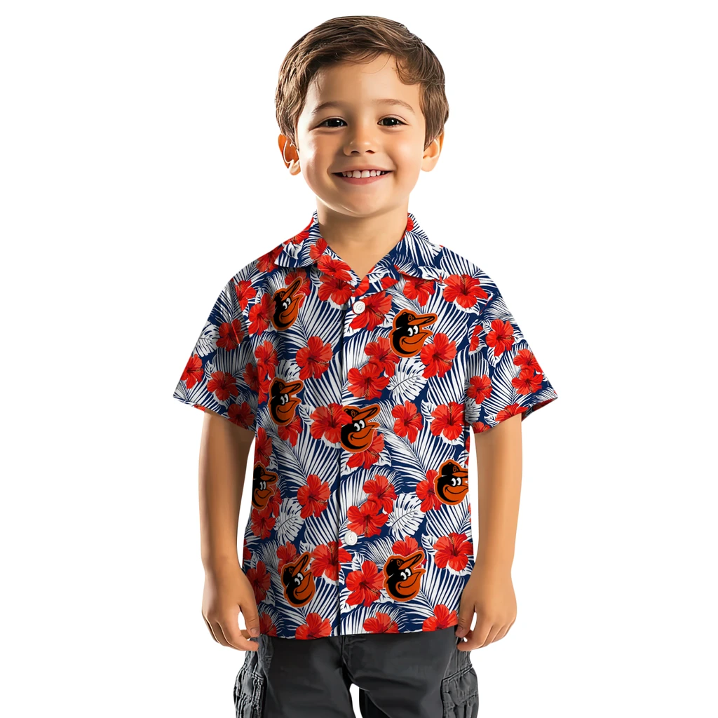 Baltimore Orioles Hawaiian Shirt - Hibiscus Fiesta baltimore orioles hibiscus fiesta red royal blue hawaiian shirts top rated