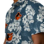 Baltimore Orioles Hawaiian Shirt – Hibiscus Flowers