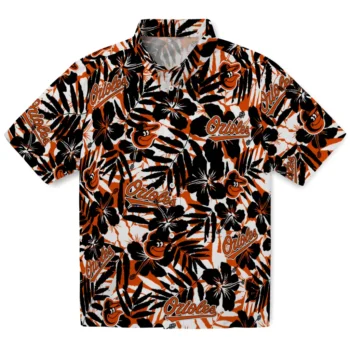 baltimore orioles hibiscus overlay hawaiian shirts best selling