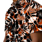 Baltimore Orioles Hawaiian Shirt – Hibiscus Overlay