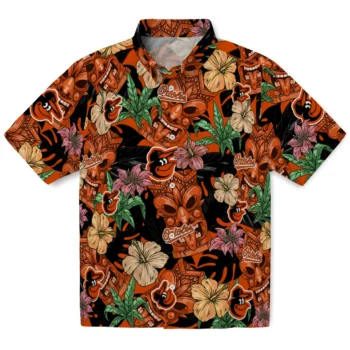 baltimore orioles tiki jungle orange hawaiian shirts best selling