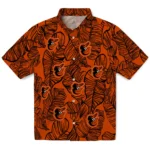 Baltimore Orioles Hawaiian Shirt – Leaf Outline