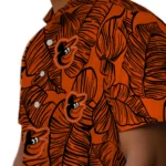 Baltimore Orioles Hawaiian Shirt – Leaf Outline