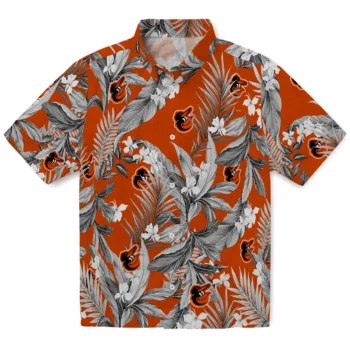 baltimore orioles palm leaves orange hawaiian shirts best selling