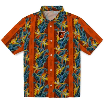 baltimore orioles paradise vines orange hawaiian shirts best selling