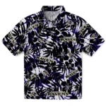 Baltimore Ravens Hawaiian Shirt – Hibiscus Overlay