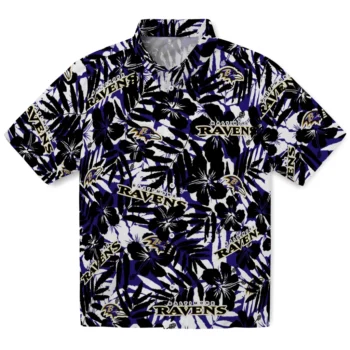 baltimore ravens hibiscus overlay hawaiian shirts best selling