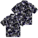 Baltimore Ravens Hawaiian Shirt – Hibiscus Overlay