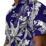 Baltimore Ravens Hawaiian Shirt – Palm Leaves
