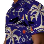 Baltimore Ravens Hawaiian Shirt – Palm Tree Island