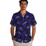 Baltimore Ravens Hawaiian Shirt – Palm Tree Motif