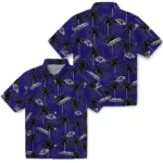Baltimore Ravens Hawaiian Shirt – Palm Tree Motif