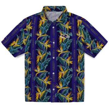 baltimore ravens paradise vines purple hawaiian shirts best selling