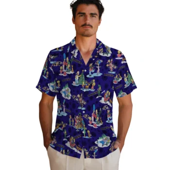 baltimore ravens simpsons christmas purple hawaiian shirts fashion forward