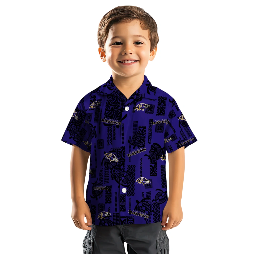 Baltimore Ravens Hawaiian Shirt - Turtle Lines baltimore ravens turtle lines purple hawaiian shirts top rated