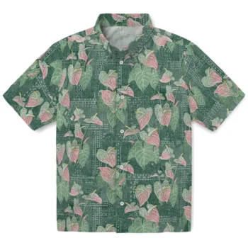 baylor bears anthurium overlay green hawaiian shirts best selling