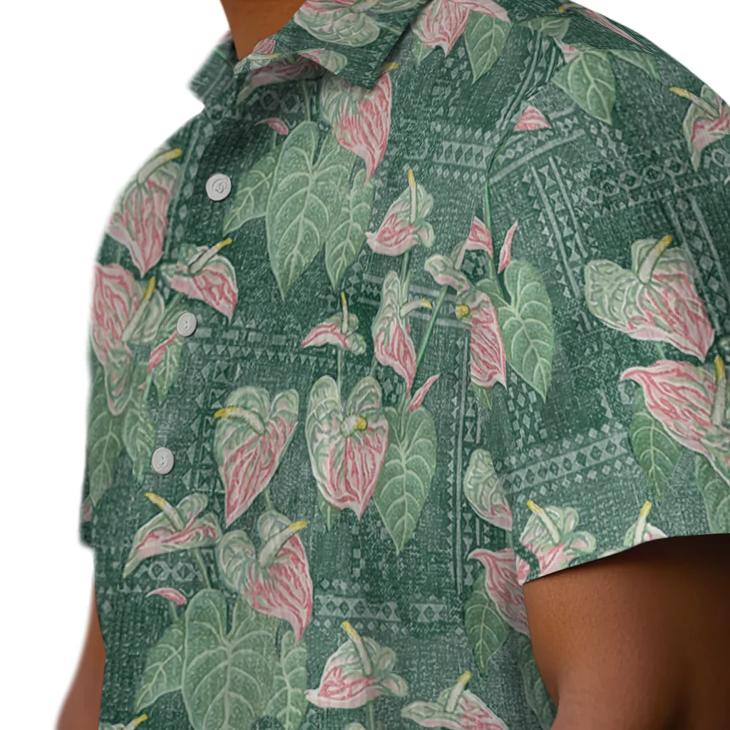 Baylor Bears Hawaiian Shirt - Anthurium Overlay baylor bears anthurium overlay green hawaiian shirts trendy