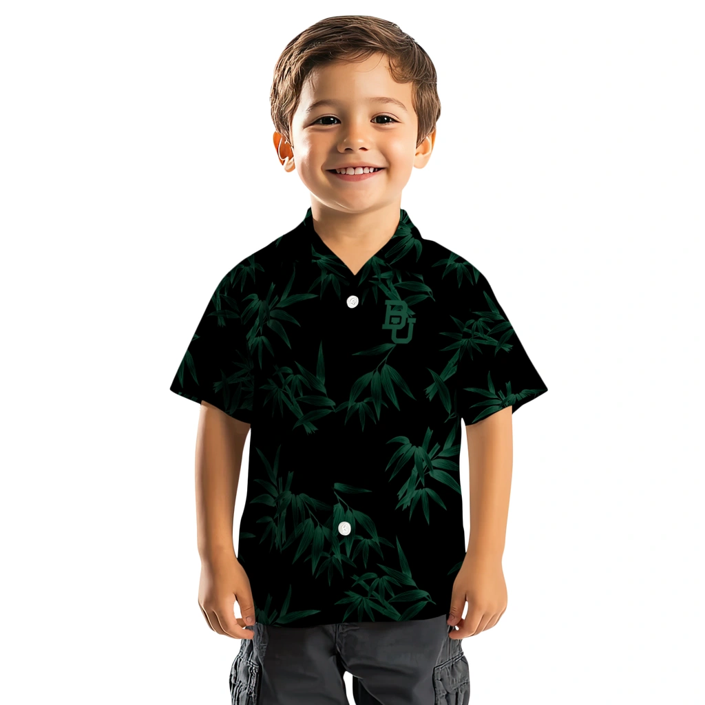 Baylor Bears Hawaiian Shirt - Bamboo Branches baylor bears bamboo branches green black hawaiian shirts top rated