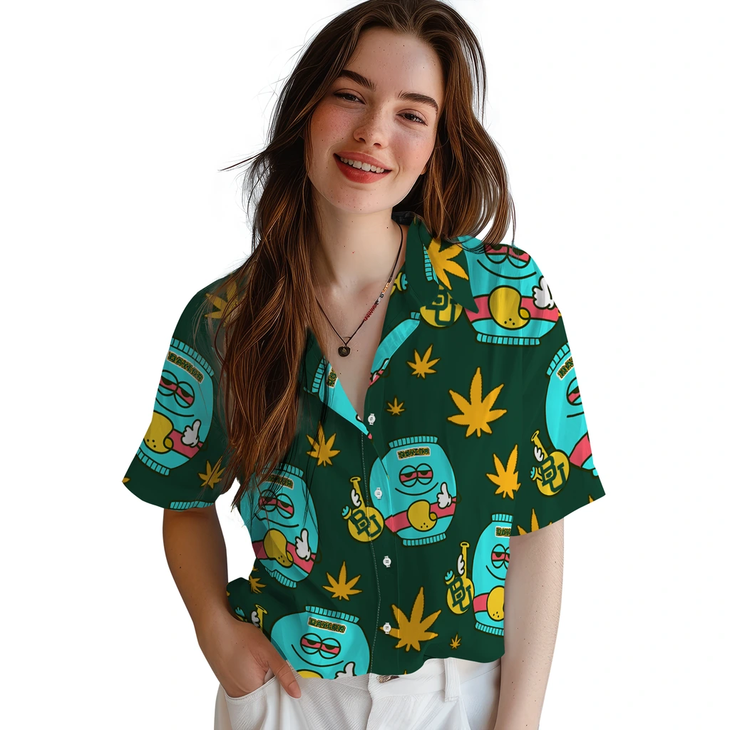 Baylor Bears Hawaiian Shirt - Chill Vibe baylor bears bong smile green hawaiian shirts latest model