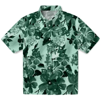 baylor bears hibiscus arrangement green hawaiian shirts best selling