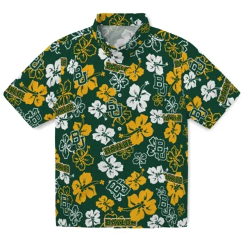 baylor bears hibiscus bloom green hawaiian shirts best selling