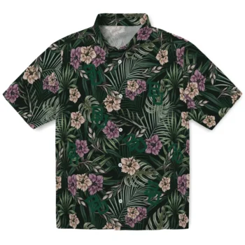 baylor bears hibiscus leaves pattern green hawaiian shirts best selling