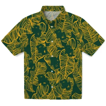 baylor bears leaf outline green hawaiian shirts best selling