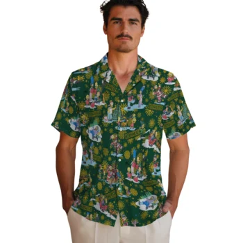 baylor bears simpsons christmas green hawaiian shirts fashion forward