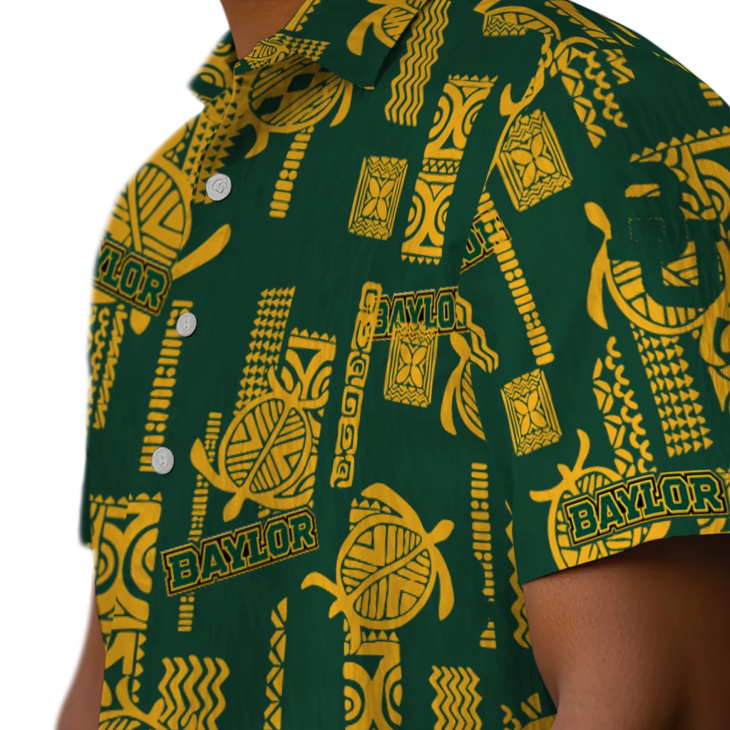 Baylor Bears Hawaiian Shirt - Turtle Lines baylor bears turtle lines green hawaiian shirts trendy