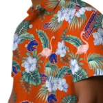 Boise State Broncos Hawaiian Shirt – Flamingo and Hibiscus