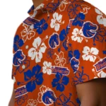 Boise State Broncos Hawaiian Shirt – Hibiscus Flower Design