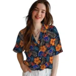 Boise State Broncos Hawaiian Shirt – Hibiscus Foliage
