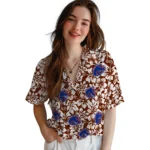 Boise State Broncos Hawaiian Shirt – Hibiscus Motif